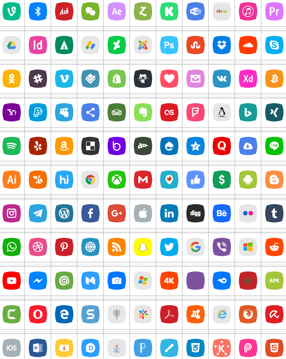 Icons Social Media 5